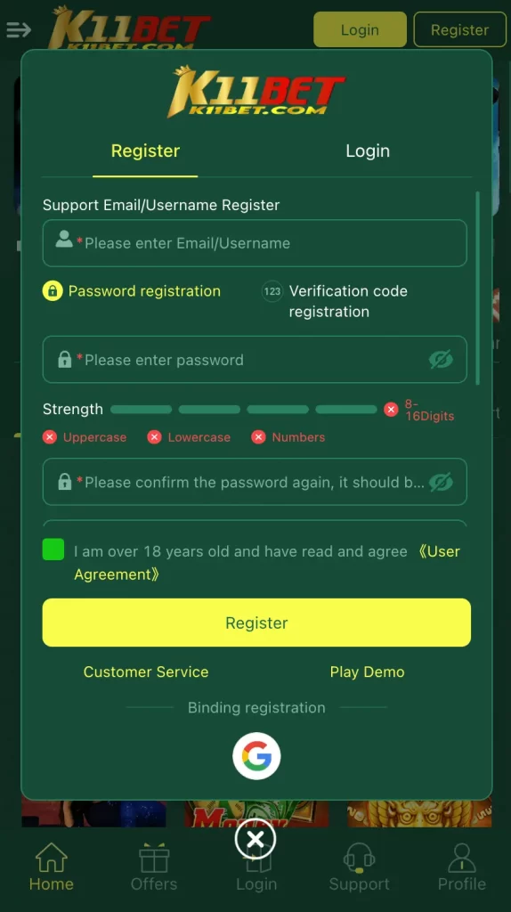 Roletinha login